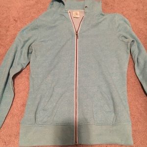Aqua Zip Up Hoodie